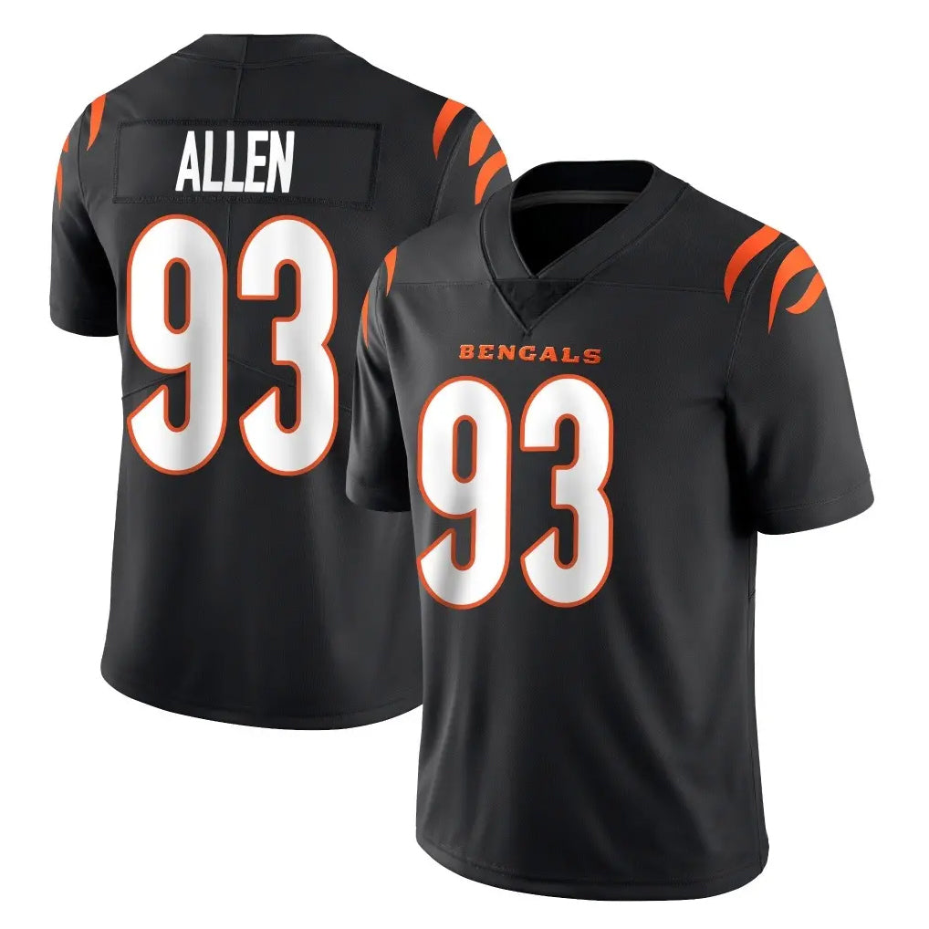 C.Bengals #93 Jonathan Allen Player Black Vapor Untouchable Limited Home Game ROCER Stitched Jerseys