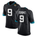 J.Jaguars #9 Logan Cooke Player Black Home Game ROCER Stitched Jerseys