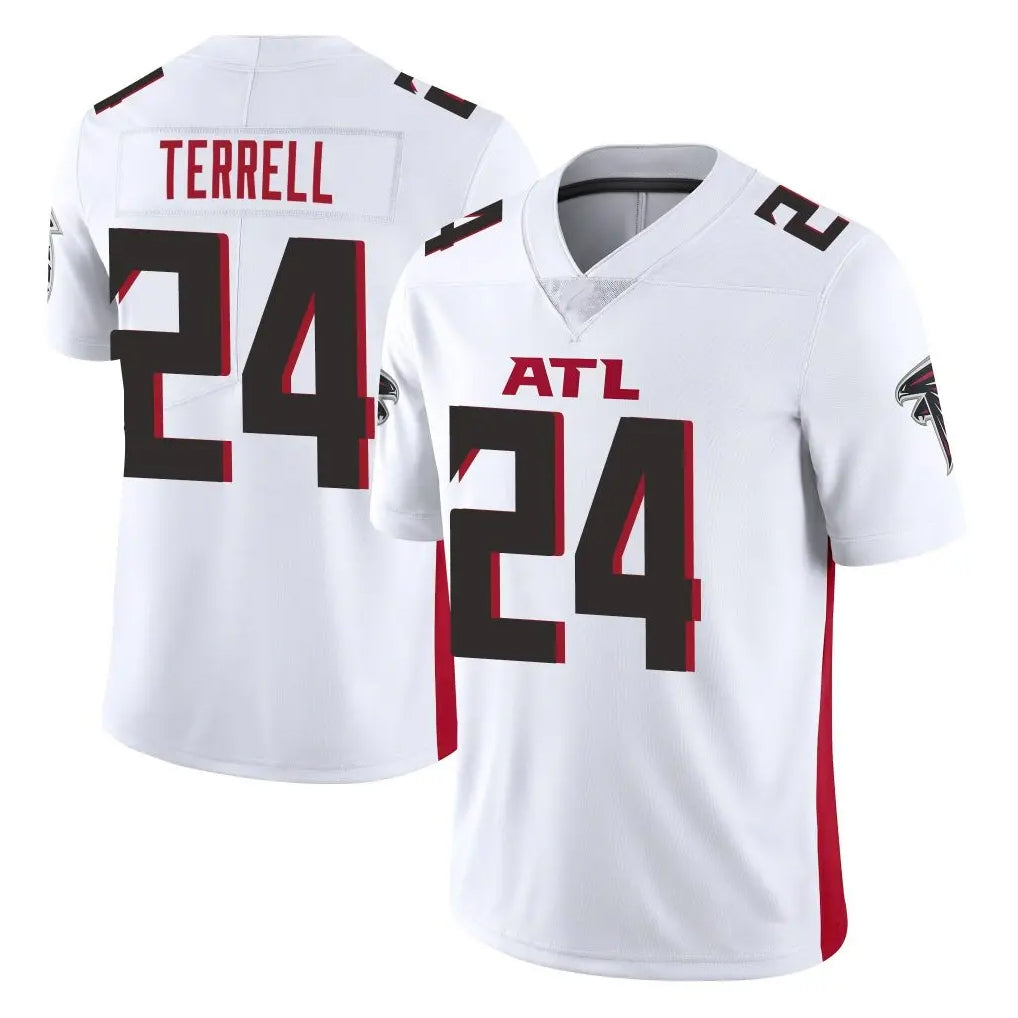 A.Falcons #24 A.J. Terrell Jr. Player White Vapor Untouchable Limited Home Game ROCER Stitched Jerseys