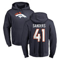 D.Broncos #41 Drew Sanders Player Navy Pullover Hoodie Limited Ddoa Stitched Jerseys