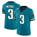 J.Jaguars #3 Jakobi Meyers Player Teal Prowler Throwback Vapor F.U.S.E. Limited Home Game ROCER Stitched Jerseys