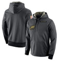 P.Eagles ## Eagles Blank Player Gray Pullover Hoodies Home Game ROCER Stitched Jerseys