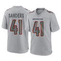 D.Broncos #41 Drew Sanders Player Gray Atmosphere Fashion Limited Game Ddoa Stitched Jerseys