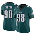 P.Eagles #98 Jalen Carter Player Team Color Green Limited Vapor F.U.S.E. Home Game ROCER Stitched Jerseys