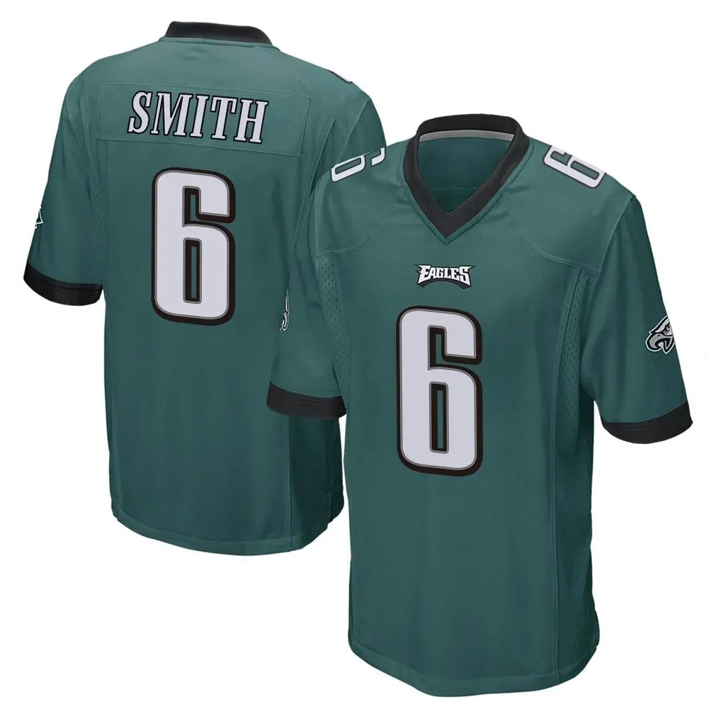 P.Eagles #6 DeVonta Smith Player Team Color Green Home Game ROCER Stitched Jerseys