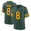 GB.Packers #8 Josh Jacobs Player Green Alternate Home Game ROCER Stitched Jerseys