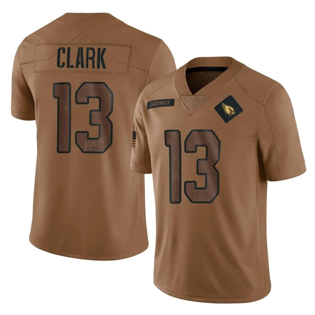 A.Cardinals #13 Kei'Trel Clark Player Brown Legend Salute To Service ROCER Stitched Jerseys