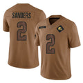 C.Browns #2 Shedeur Sanders Player Brown Salute to Service Limited Home Game ROCER Stitched Jerseys