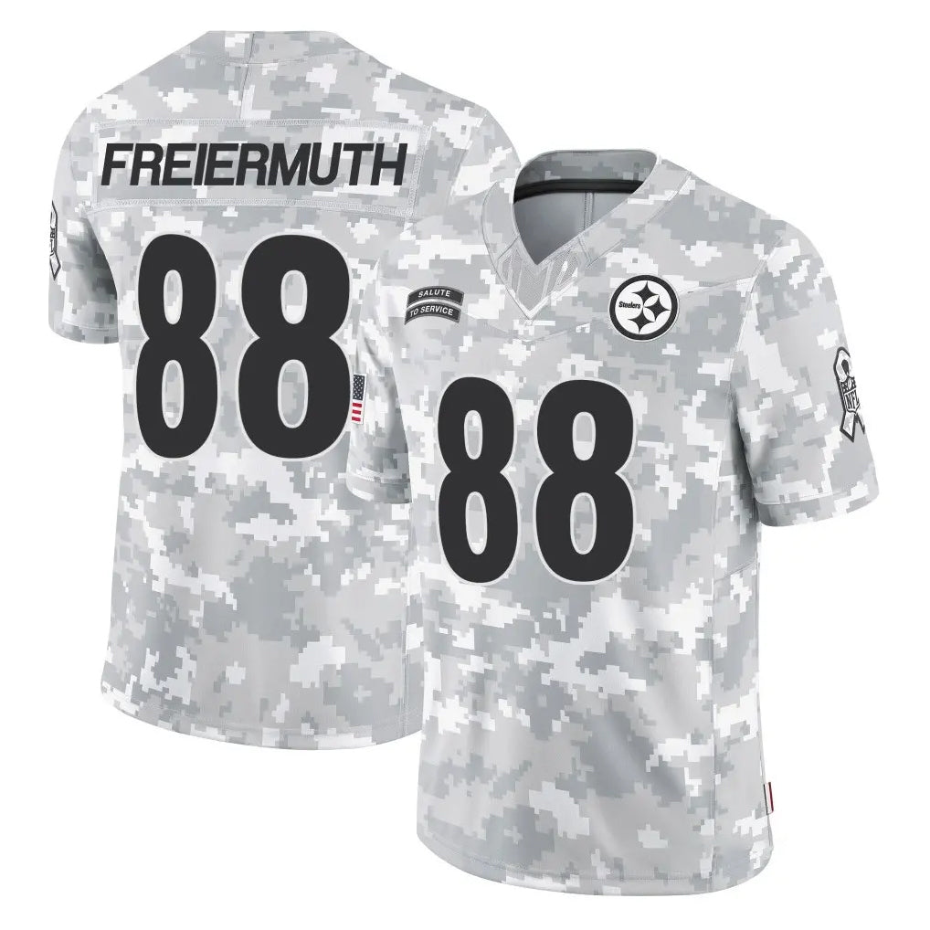 P.Steelers #88 Pat Freiermuth Player Arctic Camo Limited Salute To Service Home Game ROCER Stitched Jerseys