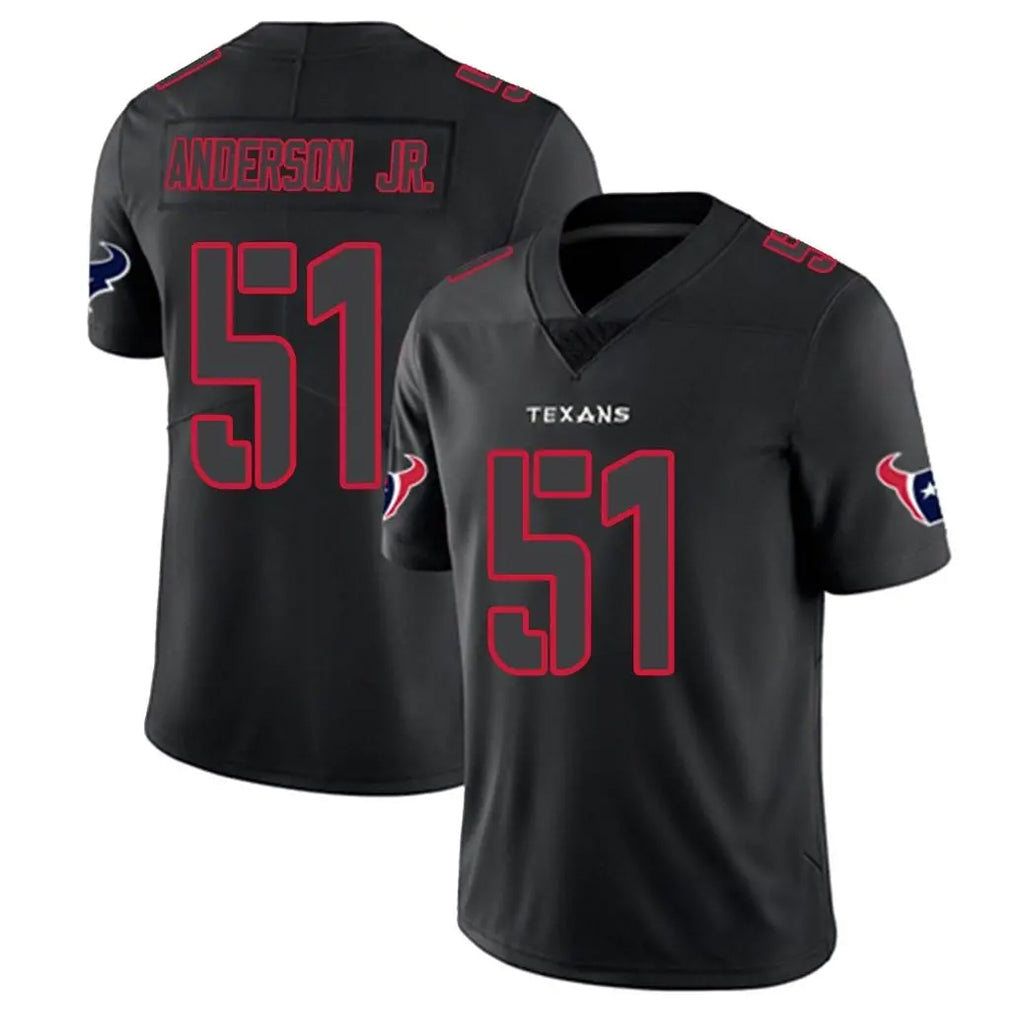 H.Texans #51 Will Anderson Jr. Player Black Impact Limited Game ROCER Stitched Jerseys