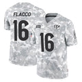 C.Bengals #16 Joe Flacco Player Arctic Camo Salute to Service Limited ROCER Stitched Jerseys