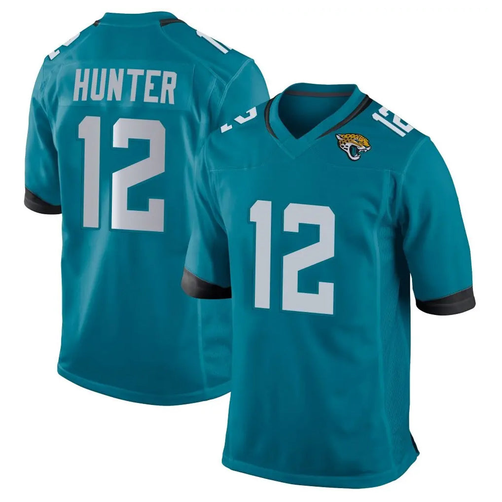 J.Jaguars #12 Travis Hunter Player Teal Home Game ROCER Stitched Jerseys
