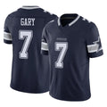 D.Cowboys #7 Rashan Gary Player Navy Limited Vapor F.U.S.E. Home Game ROCER Stitched Jerseys