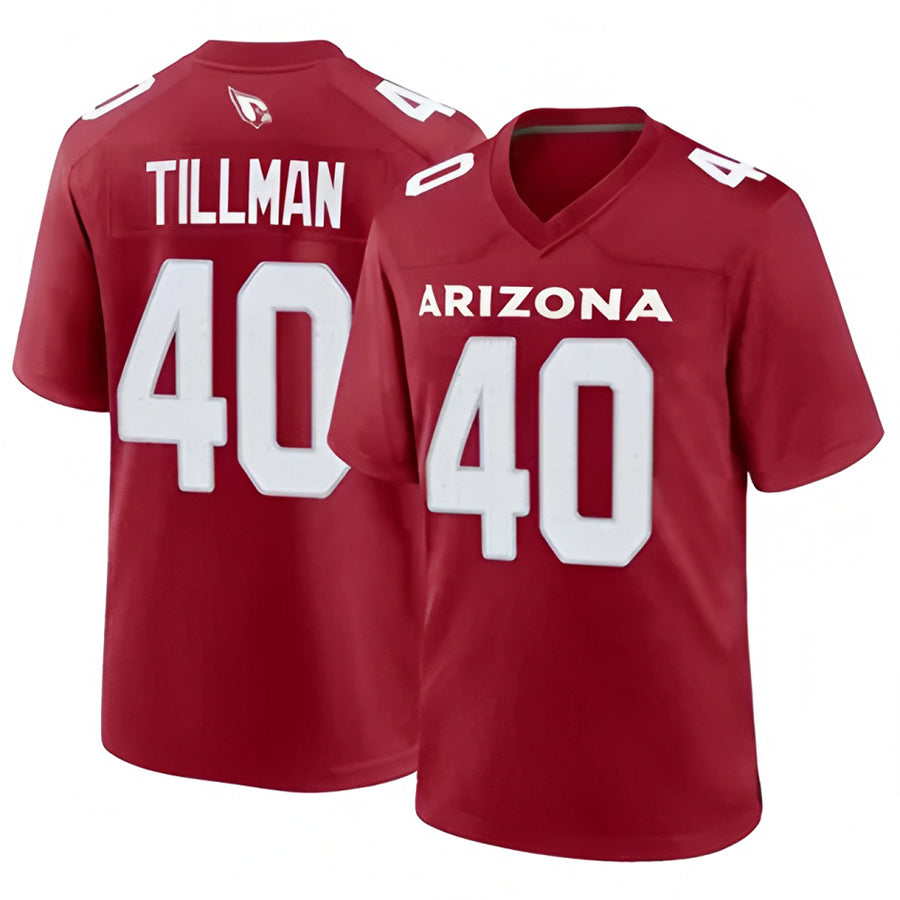 A.Cardinals #40 Pat Tillman Player Cardinal Game Home ROCER Stitched Jerseys