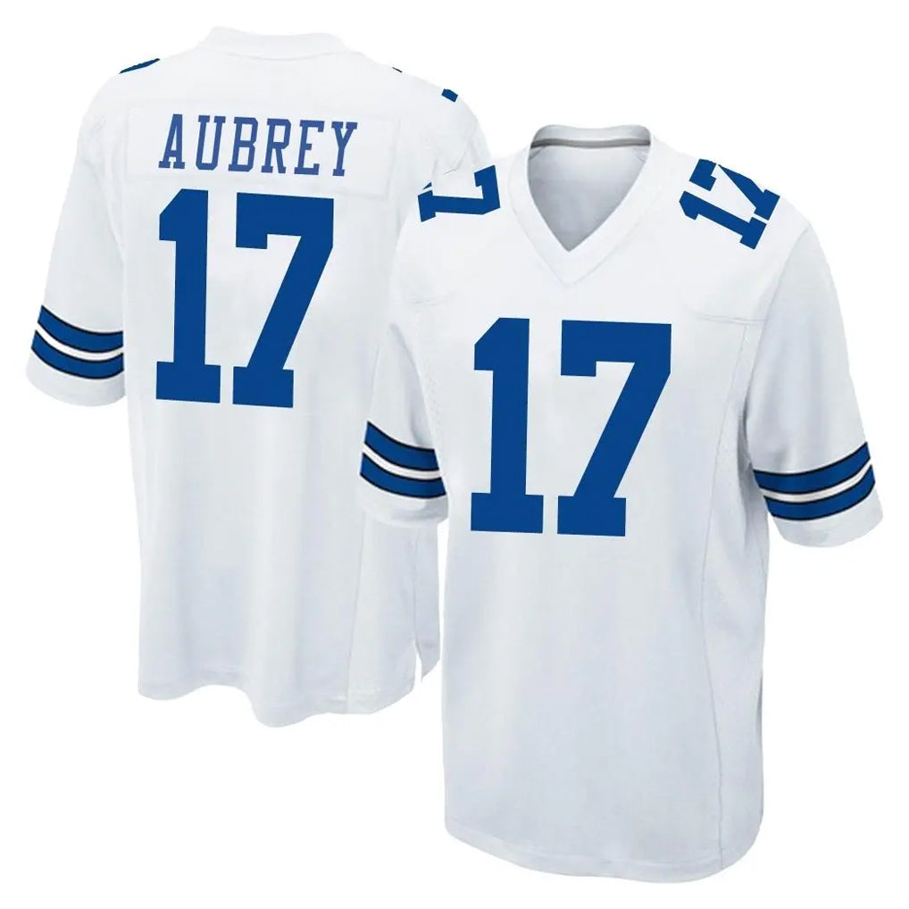 D.Cowboys #17 Brandon Aubrey Player White Home Game ROCER Stitched Jerseys