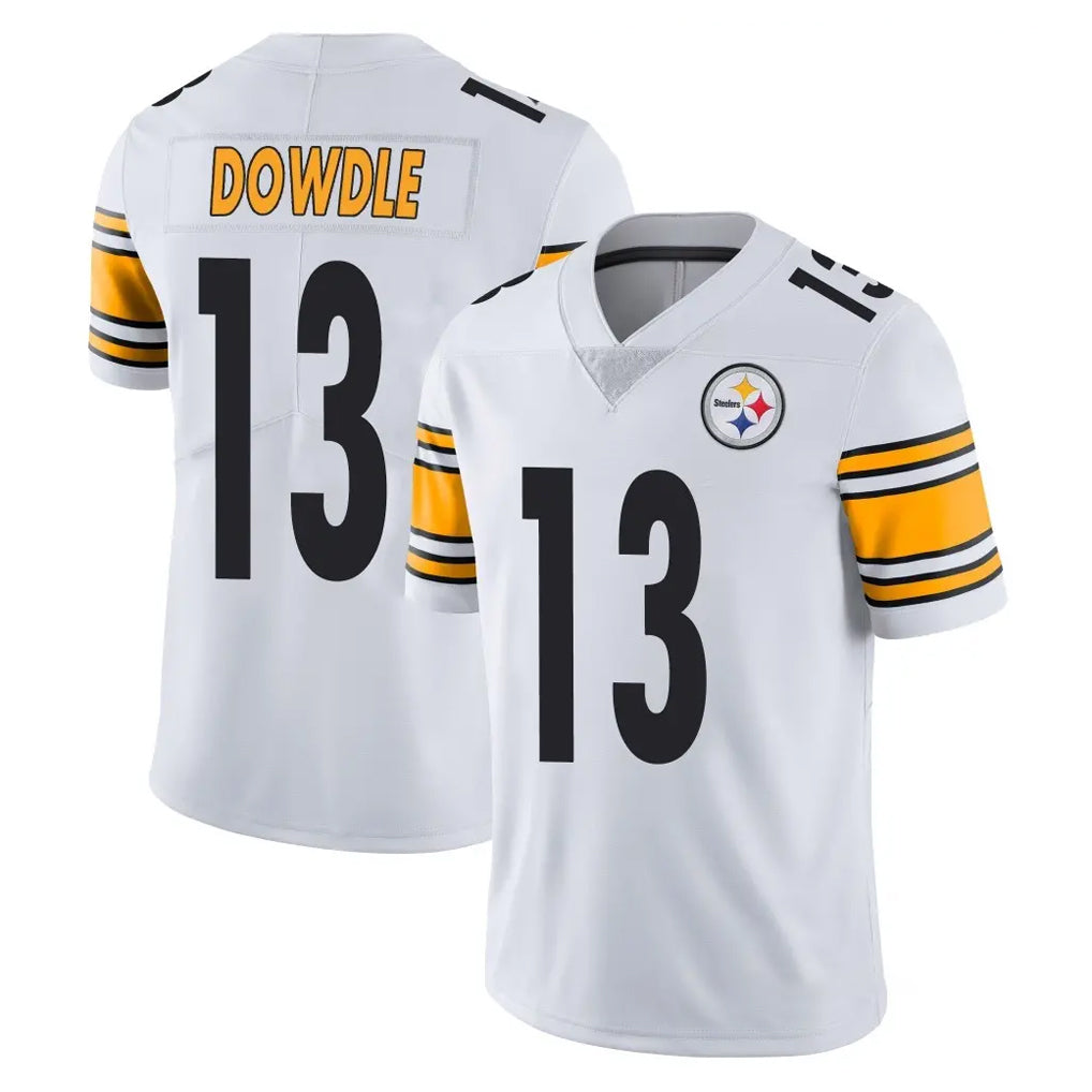 P.Steelers #13 Rico Dowdle Player White Limited Vapor Untouchable Home Game ROCER Stitched Jerseys
