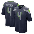 S.Seahawks #4 Michael Dickson Player Navy Home Game ROCER Stitched Jerseys