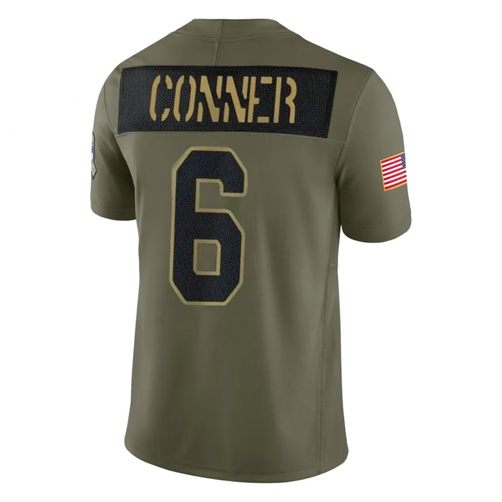 A.Cardinals #6 James Conner Player Olive Salute To Service Home Game ROCER Stitched Jerseys