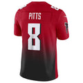 A.Falcons #8 Kyle Pitts Sr. Player Red Vapor F.U.S.E. Limited ROCER Stitched Jerseys