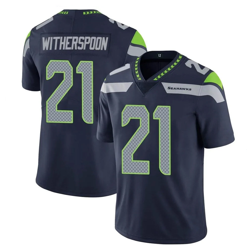 S.Seahawks #21 Devon Witherspoon Player Navy Limited Vapor Untouchable Home Game ROCER Stitched Jerseys
