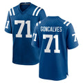 IN.Colts #71 Matt Goncalves Player Royal Home Game ROCER Stitched Jerseys