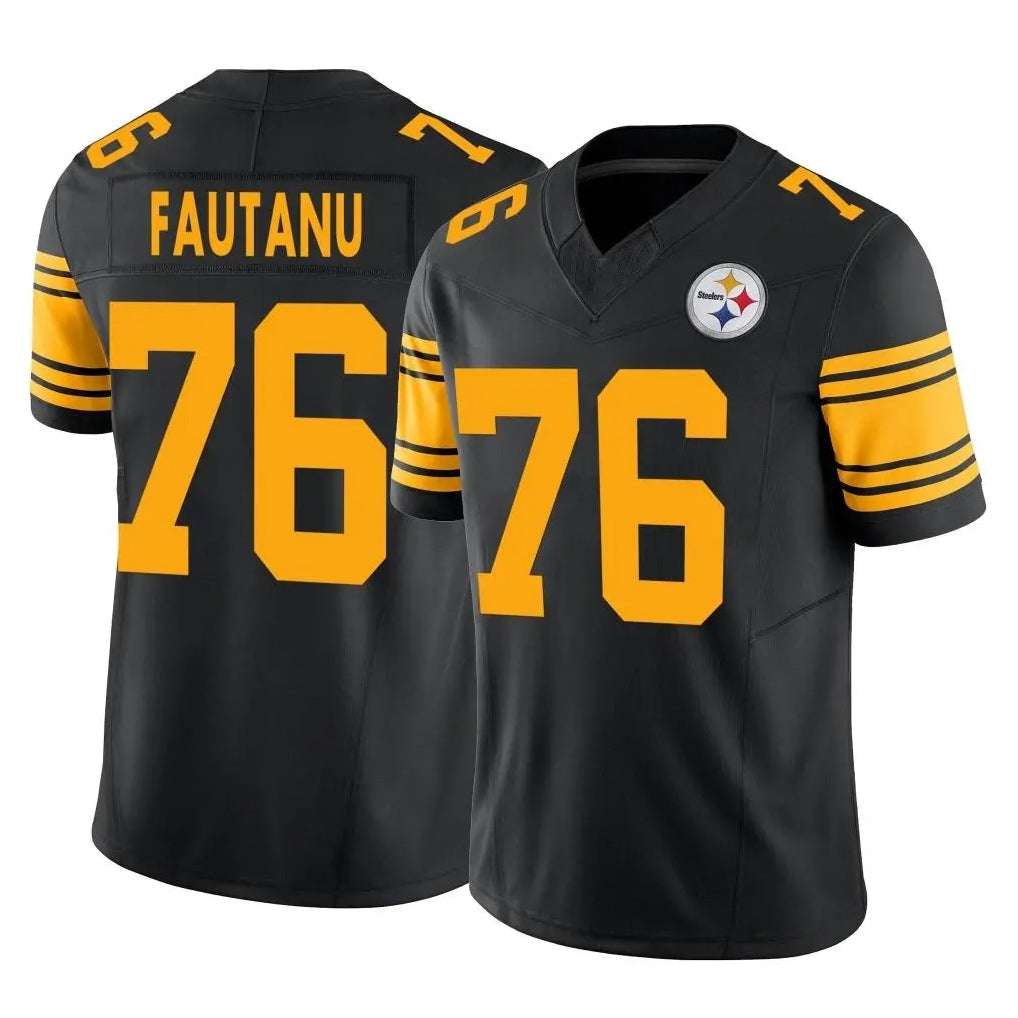 P.Steelers #76 Troy Fautanu Player Black Limited 2nd Alternate Vapor F.U.S.E. Home Game ROCER Stitched Jerseys