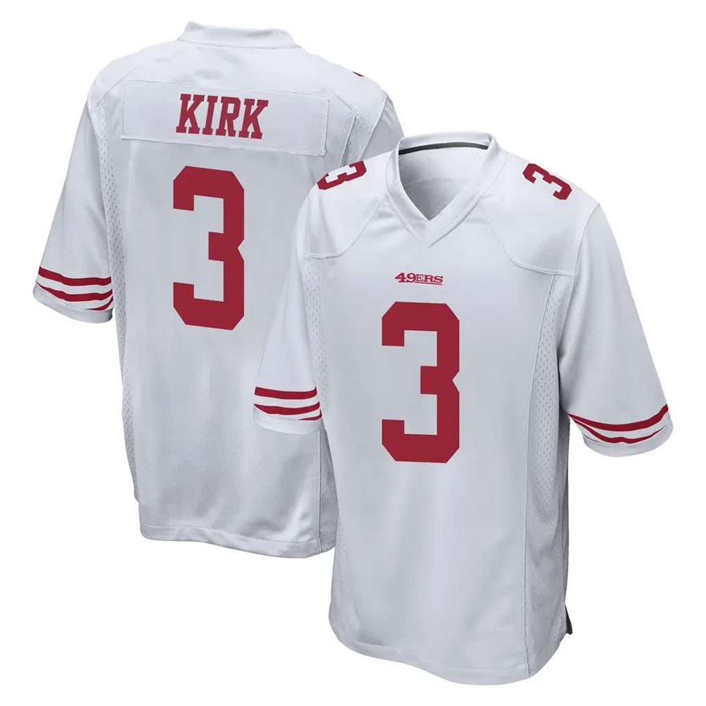 SF.49ers #3 Christian Kirk Player White Home Game ROCER Stitched Jerseys