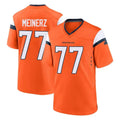 D.Broncos #77 Quinn Meinerz Player Orange Home Game ROCER Stitched Jerseys