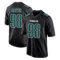 P.Eagles #98 Jalen Carter Player Carbon Black Fashion Home Game ROCER Stitched Jerseys