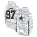 D.Cowboys #97 Kenny Clark Player Arctic Camo Salute to Service Hoodies Limited Game ROCER Stitched Jerseys