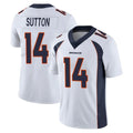 D.Broncos #14 Courtland Sutton Player White Vapor Untouchable Limited Home Game ROCER Stitched Jerseys