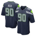 S.Seahawks #90 Jarran Reed Player Navy Home Game ROCER Stitched Jerseys