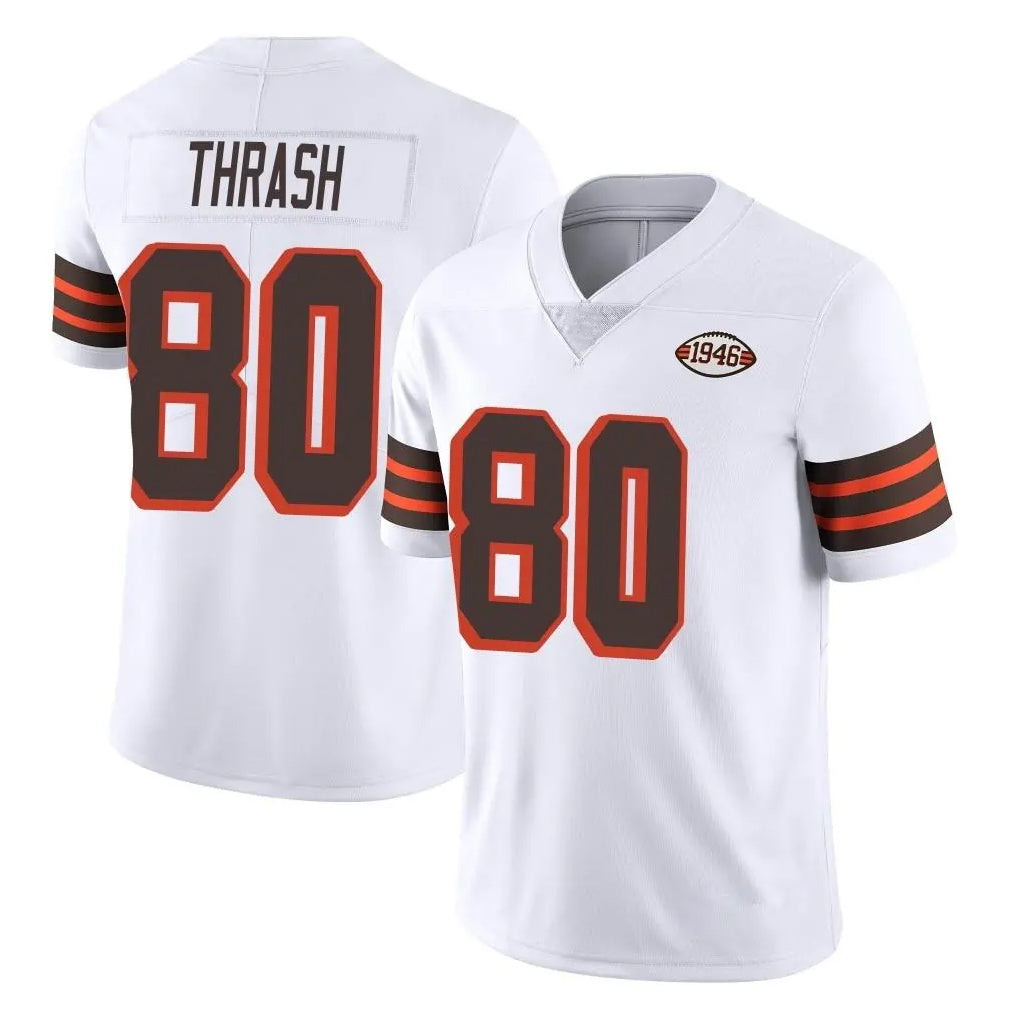 C.Browns #80 Jamari Thrash Player White Limited  Vapor 1946 Collection Alternate Game ROCER Stitched Jerseys