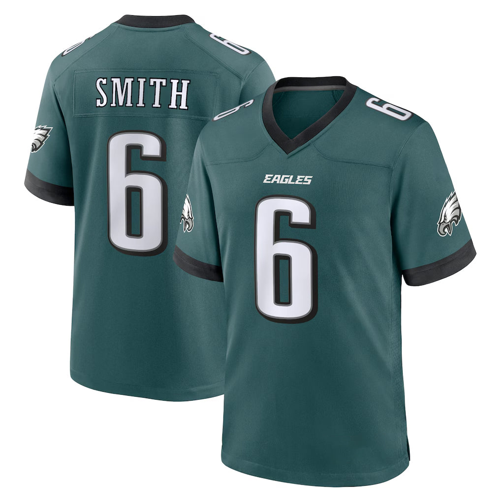 P.Eagles #6 DeVonta Smith Player Green Home Game ROCER Stitched Jerseys
