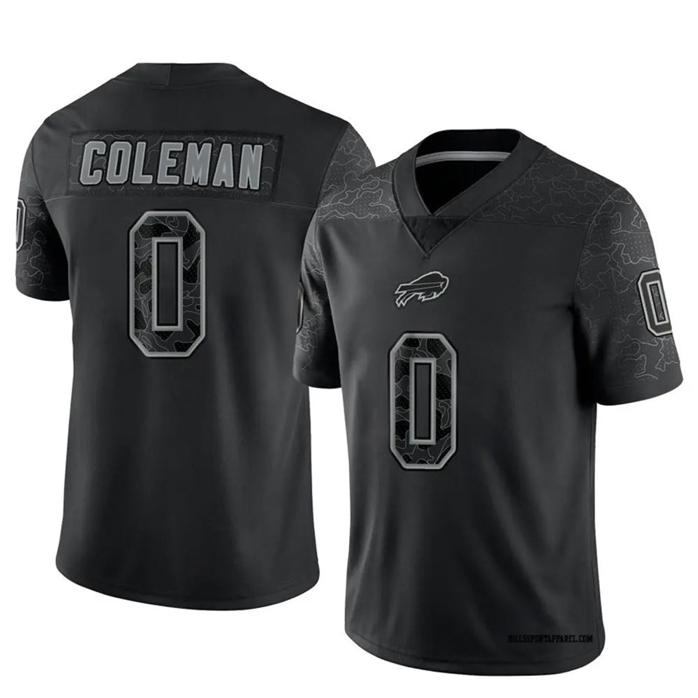 B.Bills #0 Keon Coleman Player Black RFLCTV Limited ROCER Stitched Jerseys