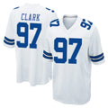 D.Cowboys #97 Kenny Clark Player White Home Game ROCER Stitched Jerseys