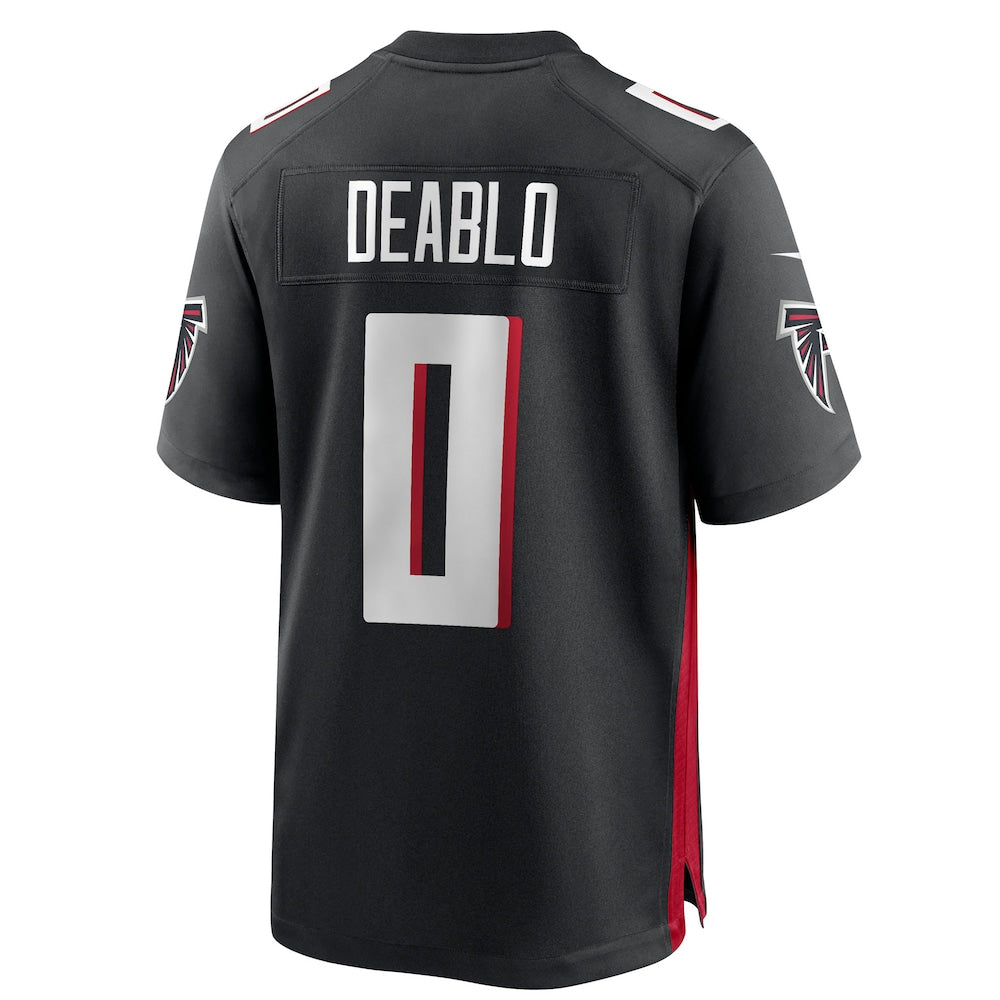 A.Falcons #0 Divine Deablo Player Black Home Game ROCER Stitched Jerseys
