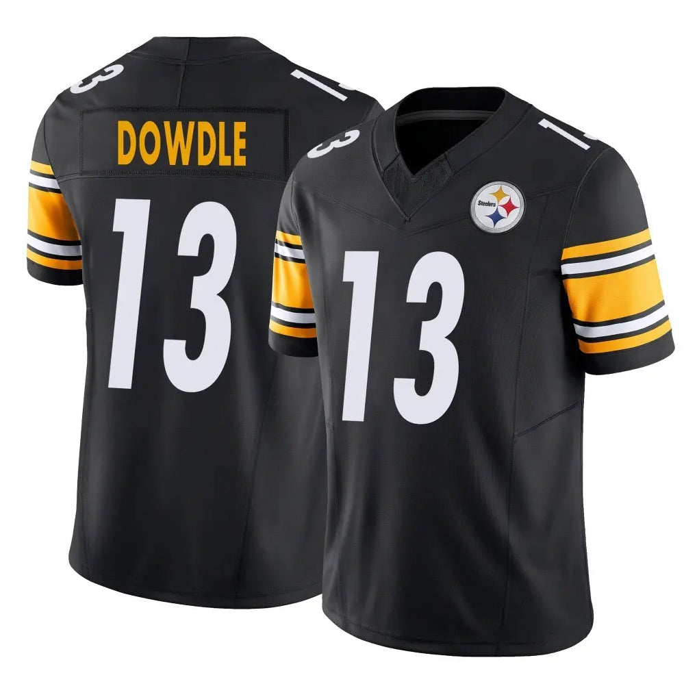 P.Steelers #13 Rico Dowdle Player Black Limited Vapor F.U.S.E. Home Game ROCER Stitched Jerseys