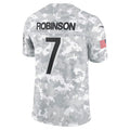 A.Falcons #7 Bijan Robinson Player Camo Salute to Service Limited ROCER Stitched Jerseys