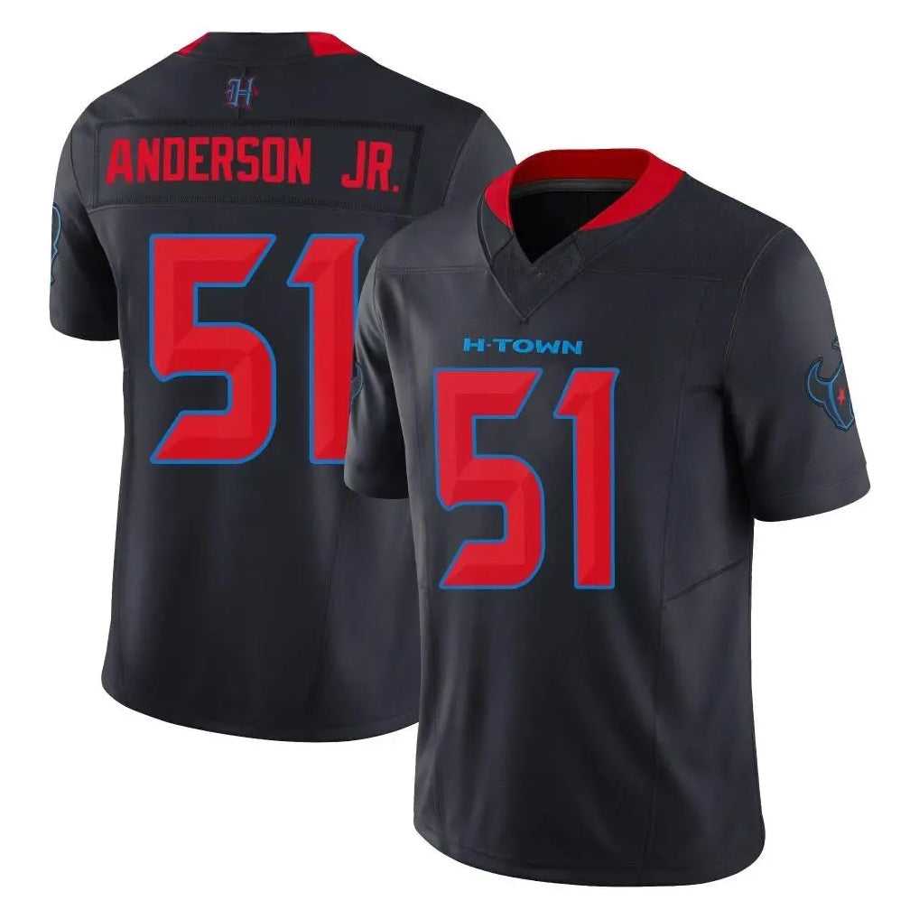 H.Texans #51 Will Anderson Jr. Player Navy Limited 2nd Alternate Vapor F.U.S.E. Home Game ROCER Stitched Jerseys