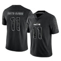 S.Seahawks #11 Jaxon Smith-Njigba Player Black Limited Reflective Home Game ROCER Stitched Jerseys