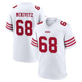 SF.49ers #68 Colton McKivitz Player White Game Home ROCER Stitched Jerseys