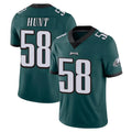 P.Eagles #58 Jalyx Hunt Player Team Color Green Vapor Untouchable Home Game ROCER Stitched Jerseys