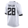 J.Jaguars #28 Fred Taylor Player White Home Game ROCER Stitched Jerseys