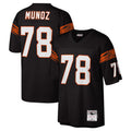 C.Bengals #78 Anthony Munoz Player Black Mitchell & Ness Legacy Replica ROCER Stitched Jerseys