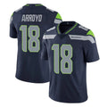 S.Seahawks #18 Elijah Arroyo Player Navy Limited Vapor Untouchable Home Game ROCER Stitched Jerseys