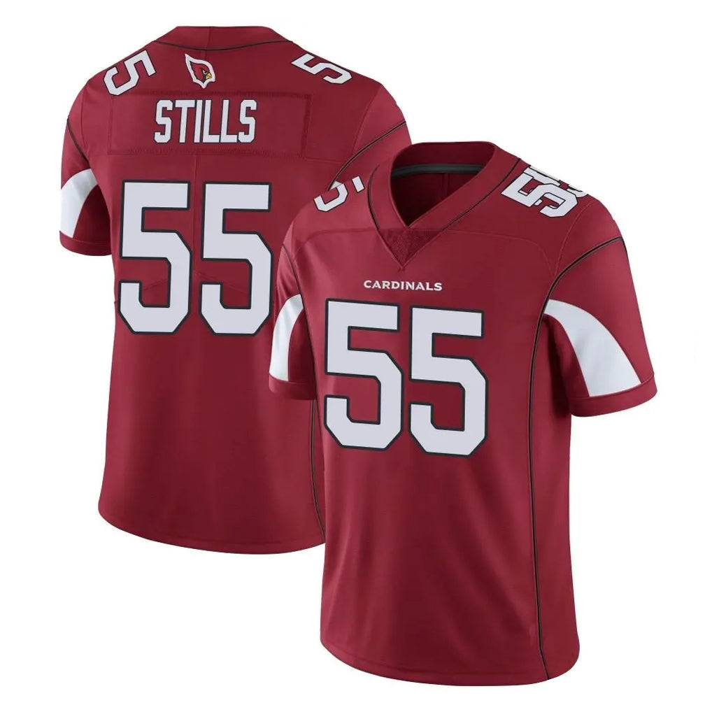 A.Cardinals #55 Dante Stills Player Cardinal Vapor Limited Home Game  ROCER Stitched Jerseys