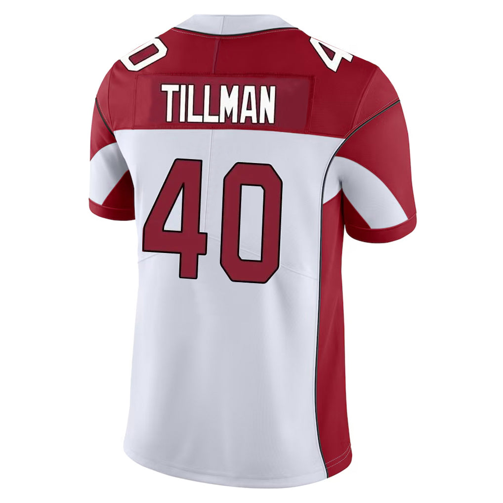 A.Cardinals #40 Pat Tillman Player White Vapor Limited Home Game ROCER Stitched Jerseys