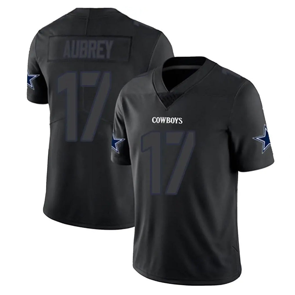 D.Cowboys #17 Brandon Aubrey Player Black Impact Limited Home Game ROCER Stitched Jerseys