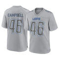 D.Lions #46 Jack Campbell Player Gray Atmosphere Fashion Home Game ROCER Stitched Jerseys